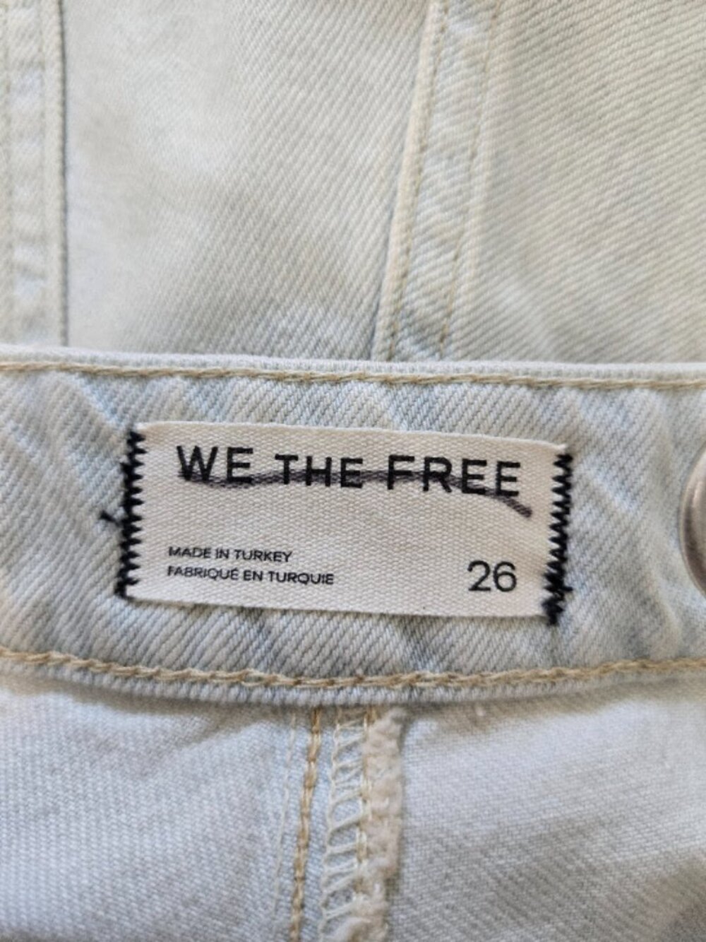 FREE PEOPLE WE THE FREE  Moxie Barrel Shorts Bleached Size 26 NWOT - Picture 8 of 8